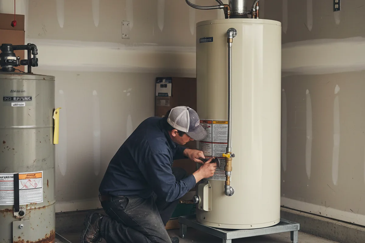 Water heater and shutoff valve replacement in Stormville
